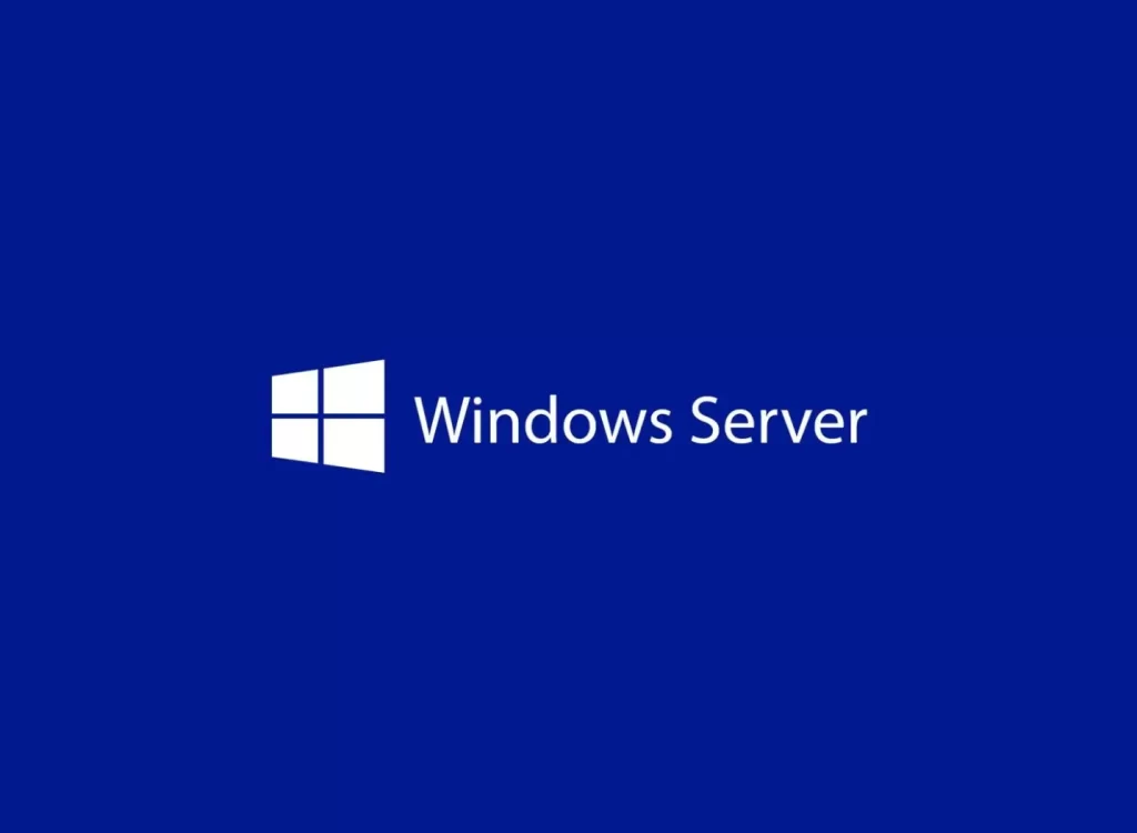 window server 2019 with blue background