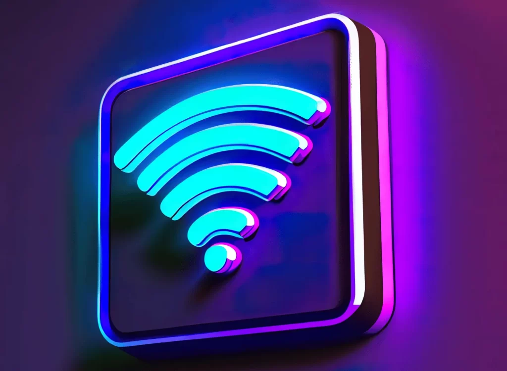 wifi signal with lights