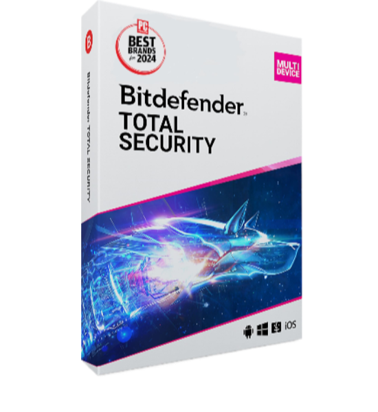 Bitdefender Total Security (5 Devices, 1 Year) – PC, Android, Mac, iOS – Key EUROPE