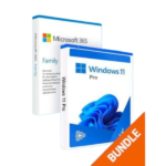 Microsoft Windows 11 Pro & Microsoft Office 365 Family Bundle (PC, Mac) (6 Devices, 6 Months) – Microsoft Key – GLOBAL