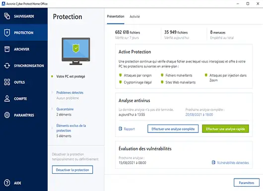 Acronis Cyber Protect Home Office 2024 | Essentials (1 Device, 1 Year) – Acronis Key – GLOBAL screenshot 1