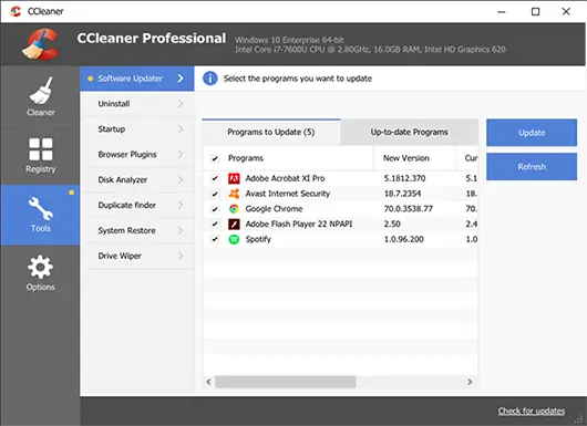 CCleaner Professional (PC) 1 Device, 1 Year - CCleaner Key - GLOBAL Screenshot 1