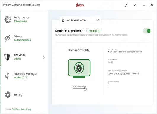 iolo System Mechanic Ultimate Defense 1 PC 1 Year – iolo Key GLOBAL screenshot 1