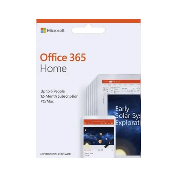 Microsoft Office 365 Home (PC/Mac) – (6 Devices, 1 Year) – Microsoft Key